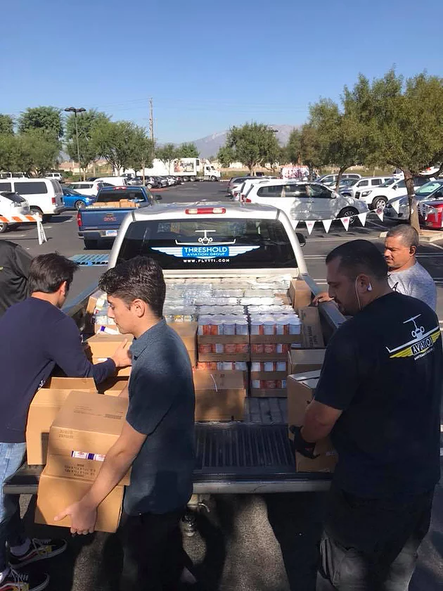 Moving boxes for food drive